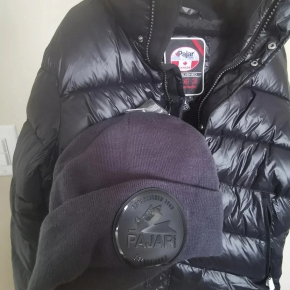 🥶HOST PICK🥶PAJAR Jeremiah Puffer Authentic Winter Jacket gift Knit Hat Mens L - Picture 13 of 16